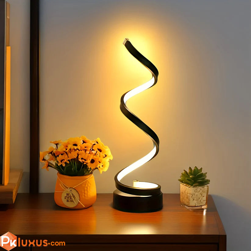 Luxury Black Single The Original Spiral Lamp