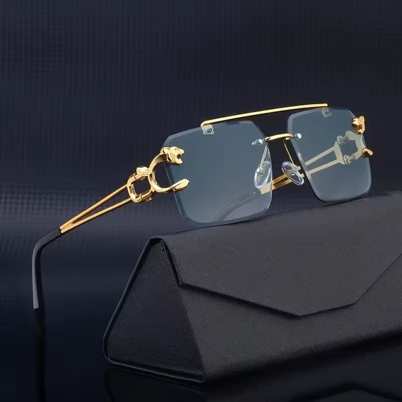 Luxury Cheetah Style Transition Photochromic Sunglasses